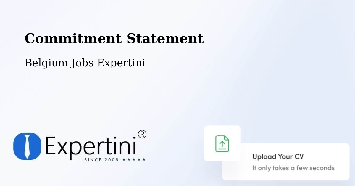 Commitment Statement - Belgium Jobs Expertini